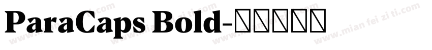 ParaCaps Bold字体转换
